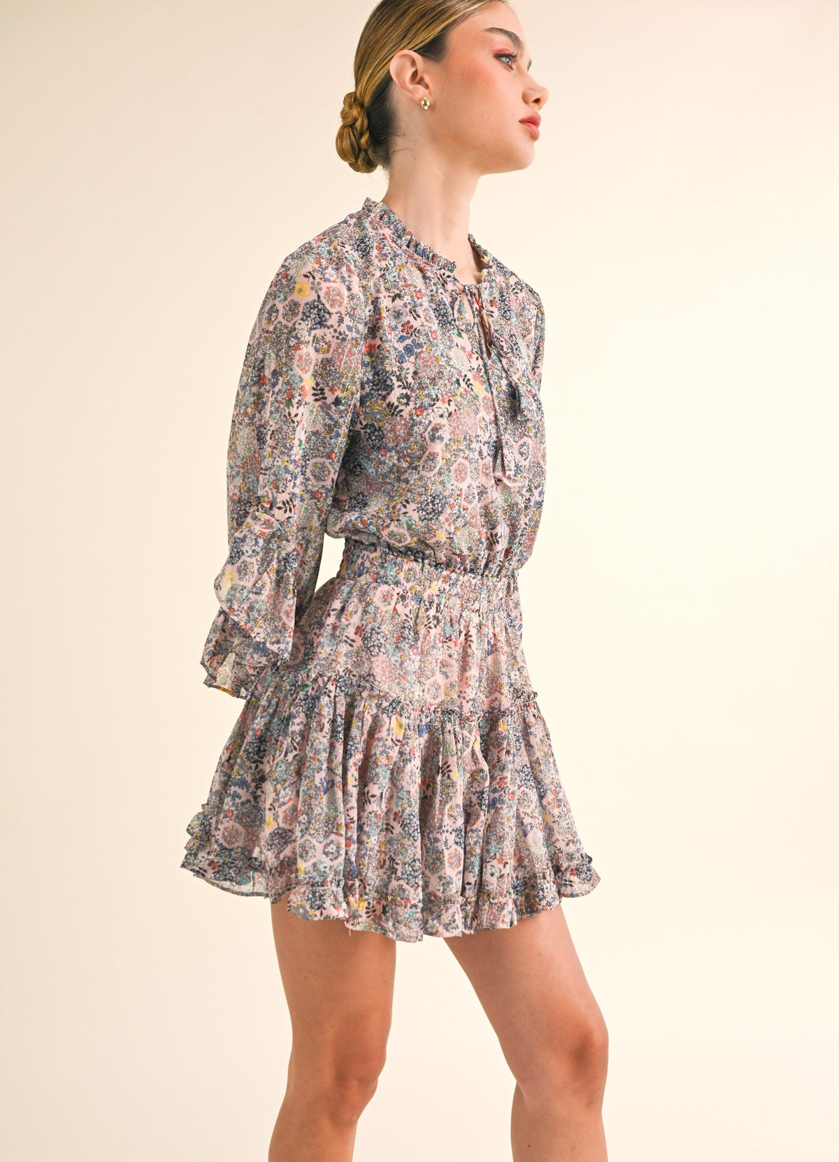 Floral Fixation Dress - Pink