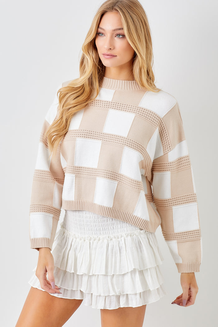 Level Up Sweater - Taupe