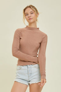Soft Shimmer Top - Copper