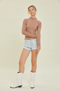 Soft Shimmer Top - Copper