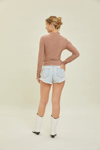 Soft Shimmer Top - Copper
