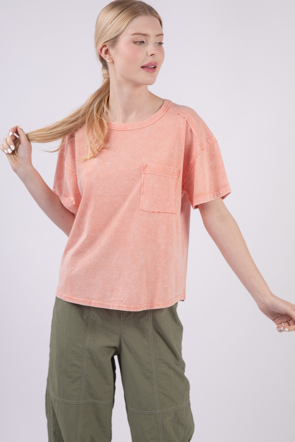 Well Balanced Top - Peach