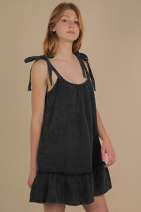 Tied and True Dress - Black