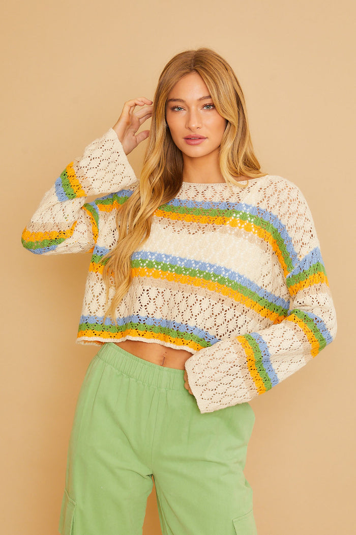 Eye Candy Sweater - Cream