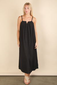 Simple Twist Dress - Black