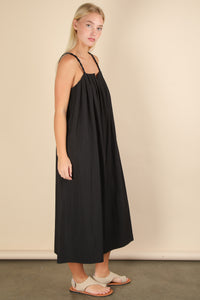 Simple Twist Dress - Black