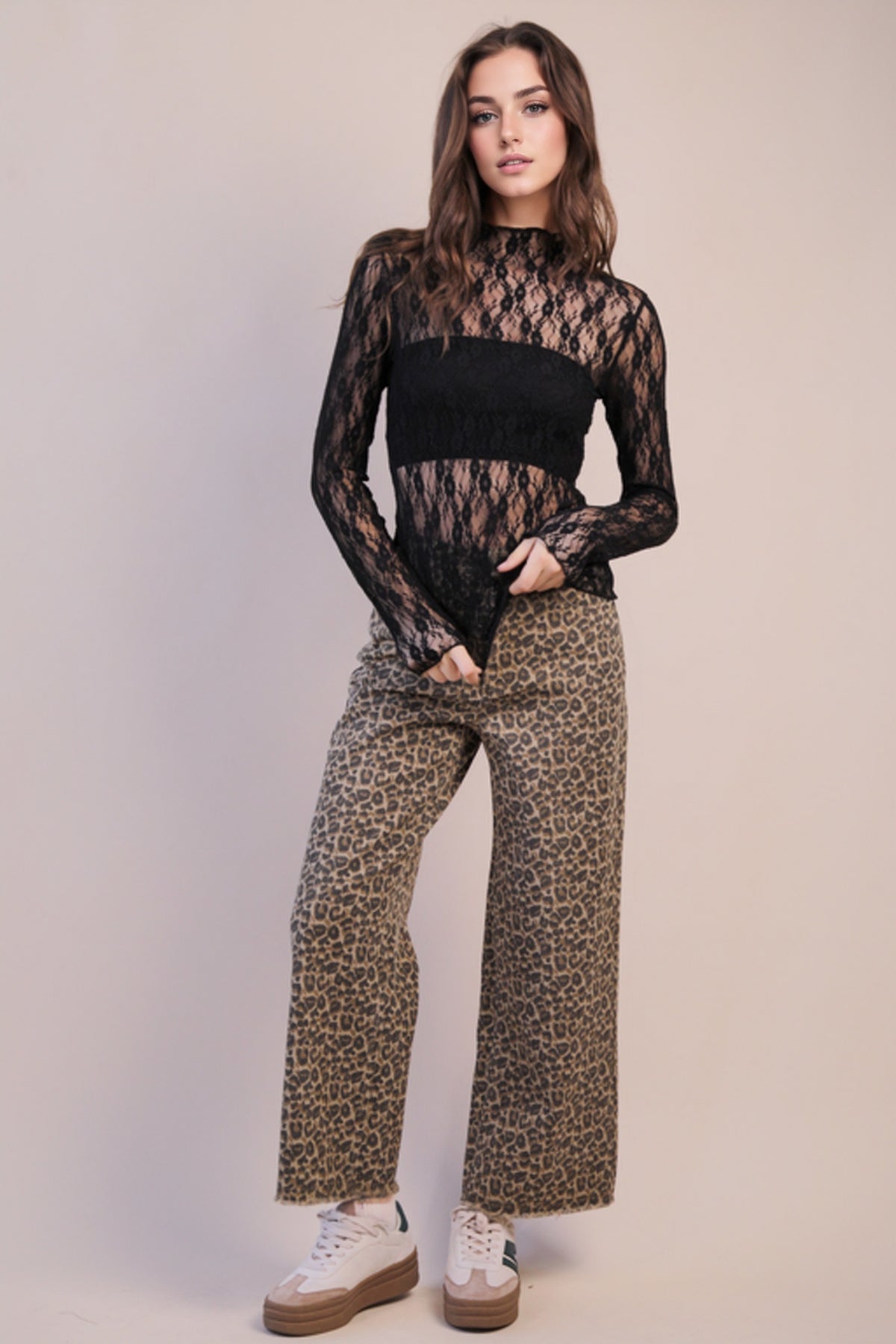 Transparent Touch Top - Black