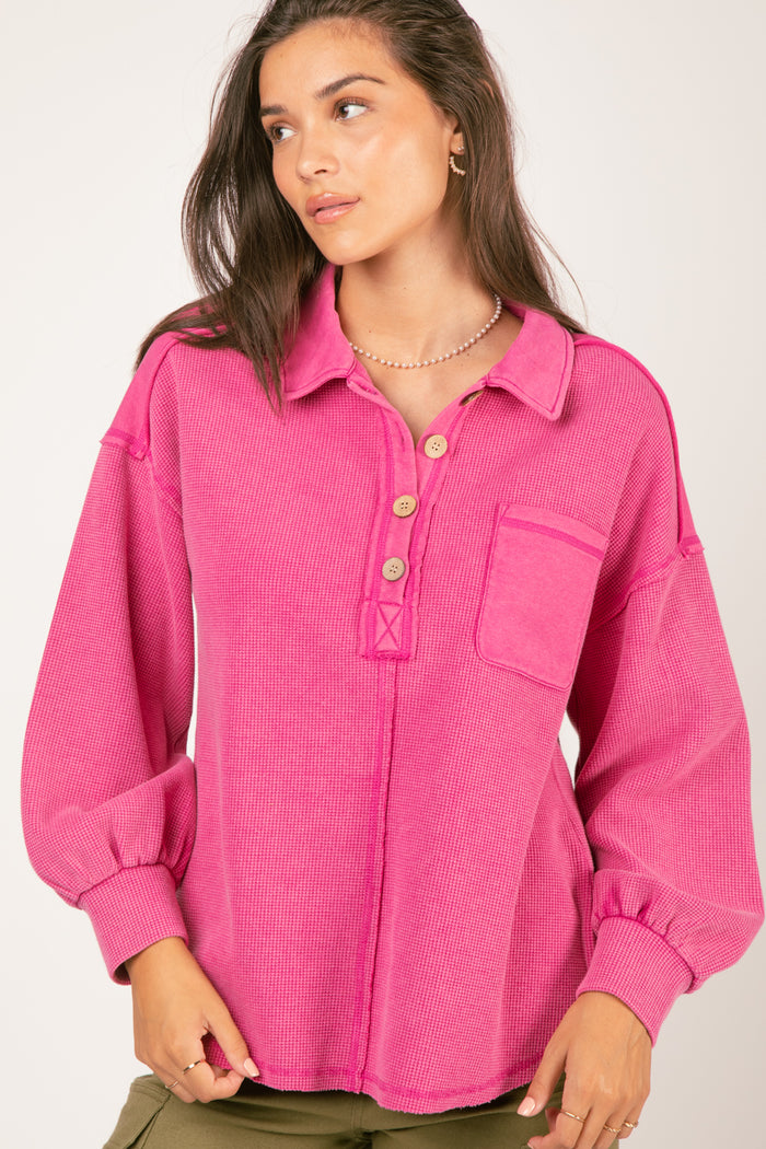 Never Apart Top - Magenta