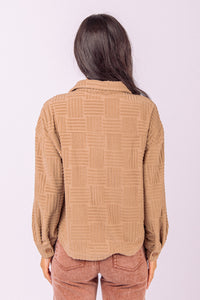 Around The Block Shacket - Mocha