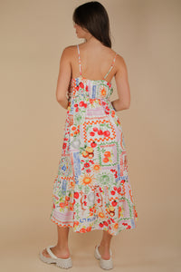 Fruit Basket Dress - White