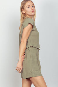 Keep It Easy Shorts - Sage