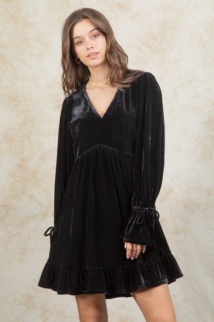 Velveteen Dreams Dress - Black