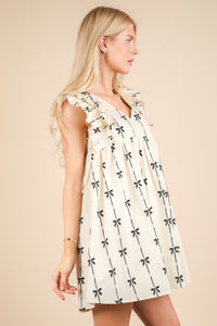 Ribbon Bliss Dress - Ivory