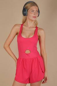 Run The Show Romper - Pink