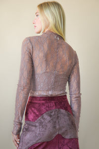 Transparent Touch Top - Mocha