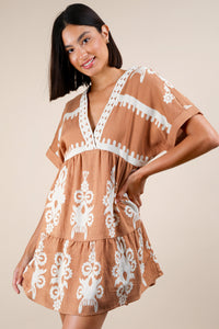 Amber Glow Dress - Taupe