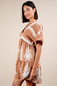 Amber Glow Dress - Taupe