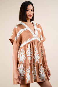 Amber Glow Dress - Taupe
