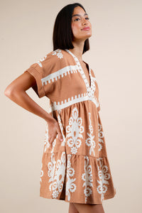 Amber Glow Dress - Taupe