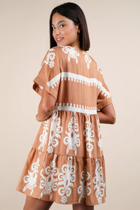 Amber Glow Dress - Taupe