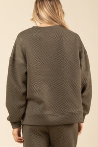 Winding Paths Top - Olive