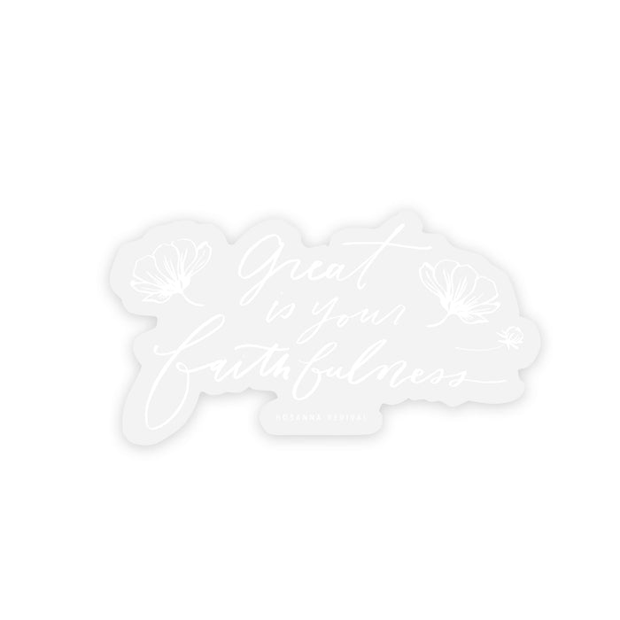 Faithfulness Sticker