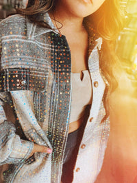 Dazzling Allure Shacket - Mocha