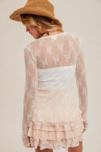 Lady In Lace Top - White