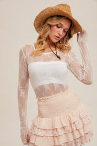 Lady In Lace Top - White