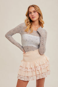 Blossom Bliss Top - Blue