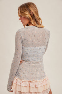 Blossom Bliss Top - Blue
