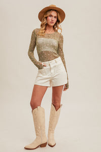 Blossom Bliss Top - Olive