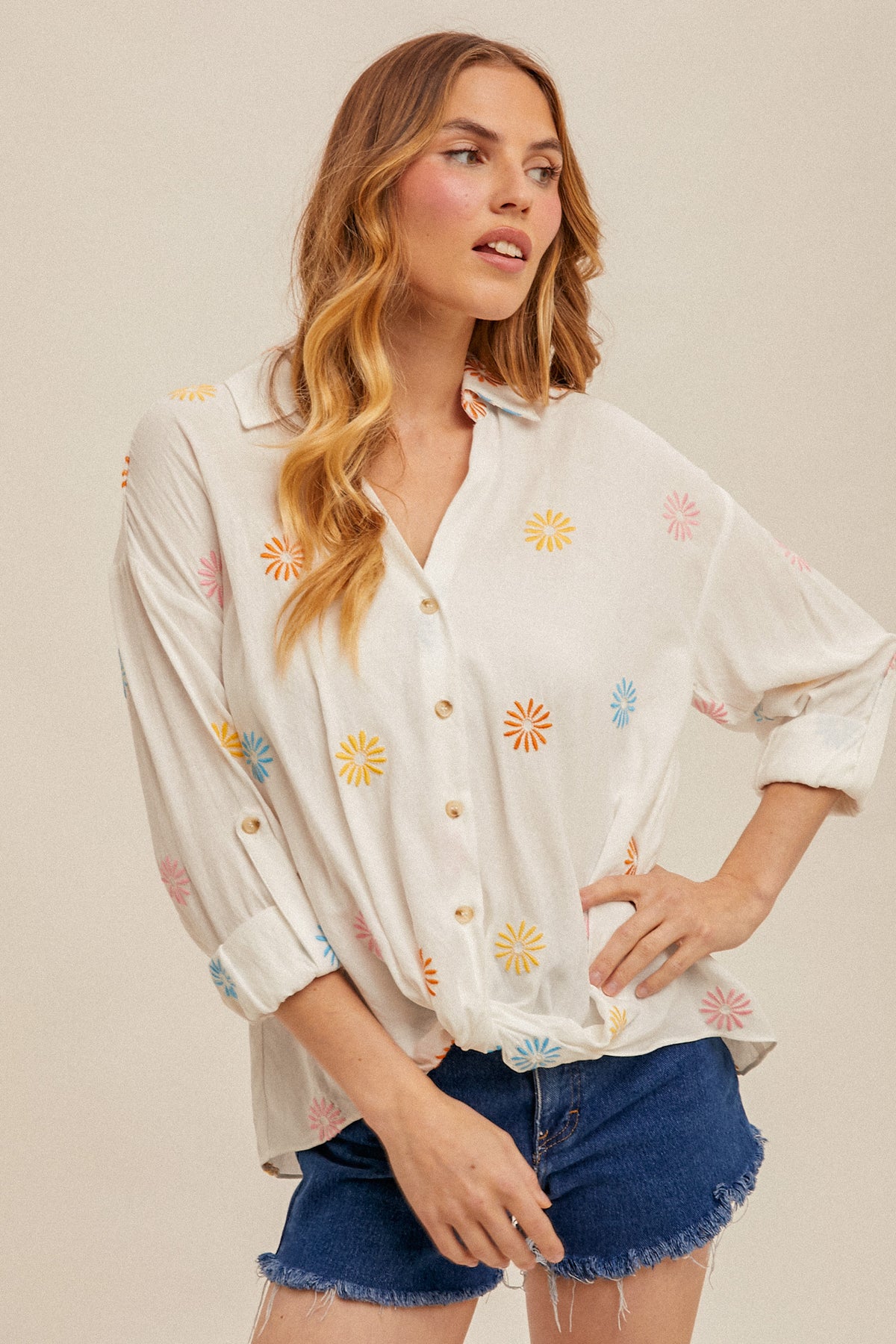 Daisy Chain Top - White