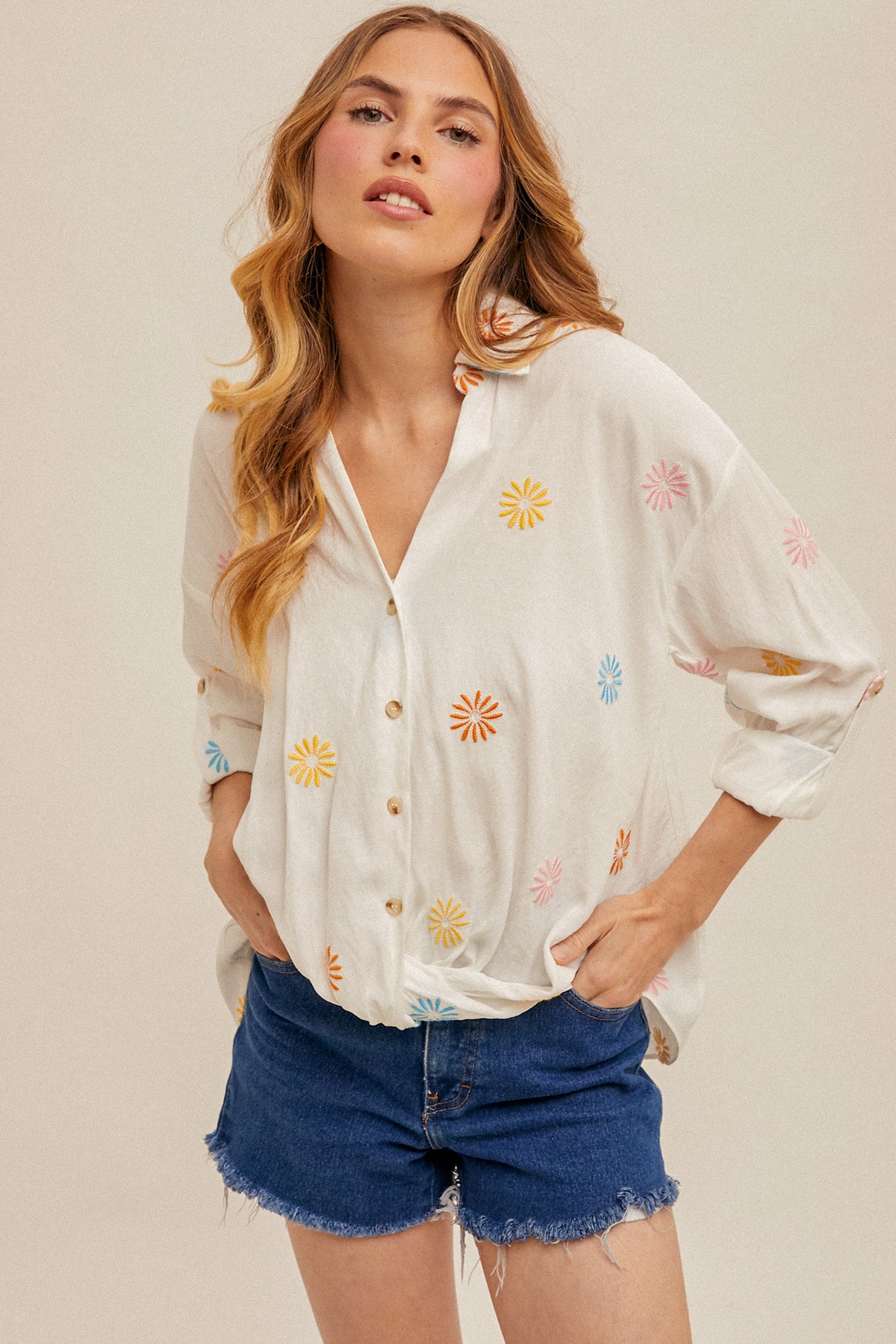 Daisy Chain Top - White