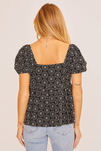 Garden Secrets Top - Black