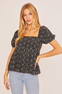 Garden Secrets Top - Black