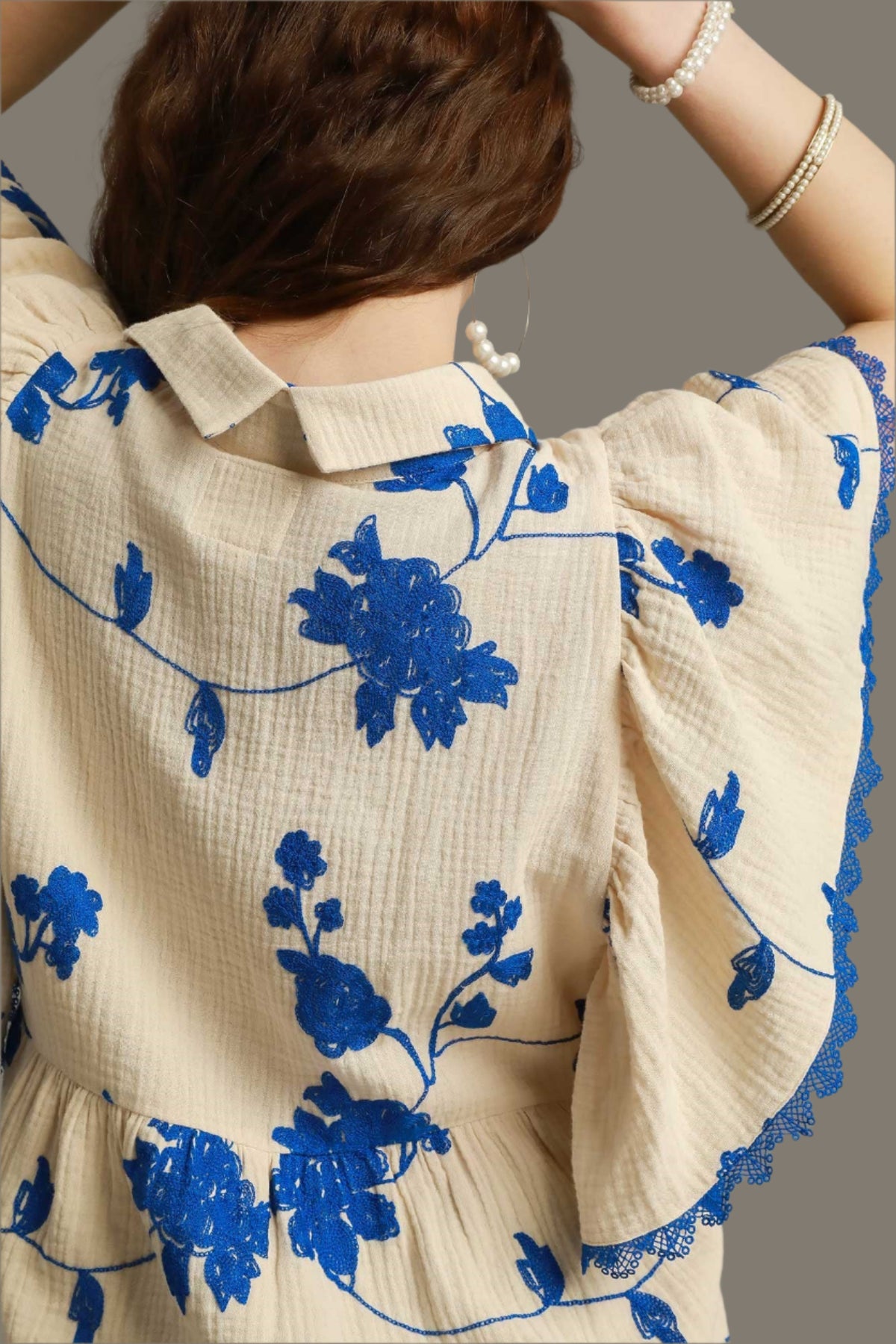 Whispering Willow Top - Cream