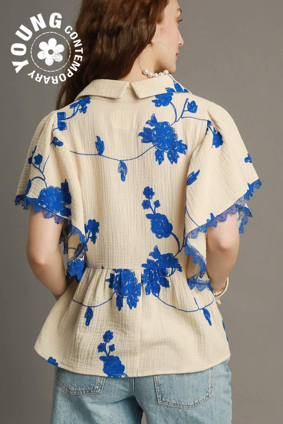 Whispering Willow Top - Cream