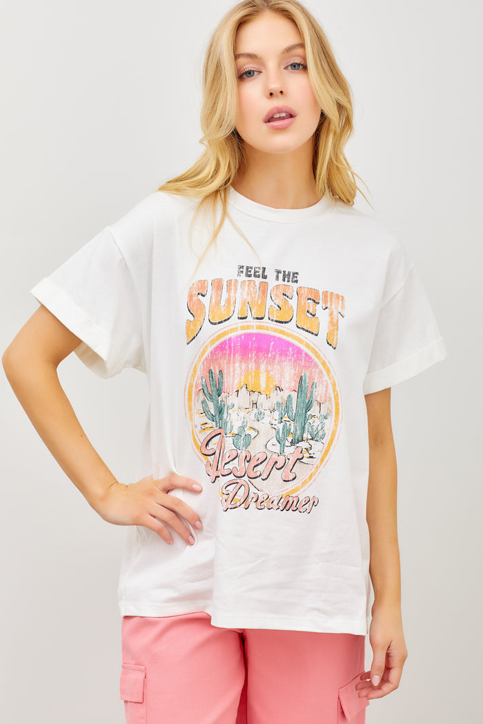 Desert Dreamer Graphic Tee - Ivory