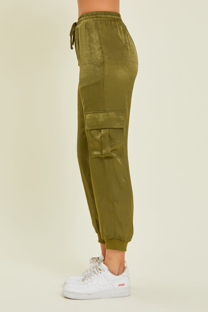 Cast A Gleam Pants - Olive