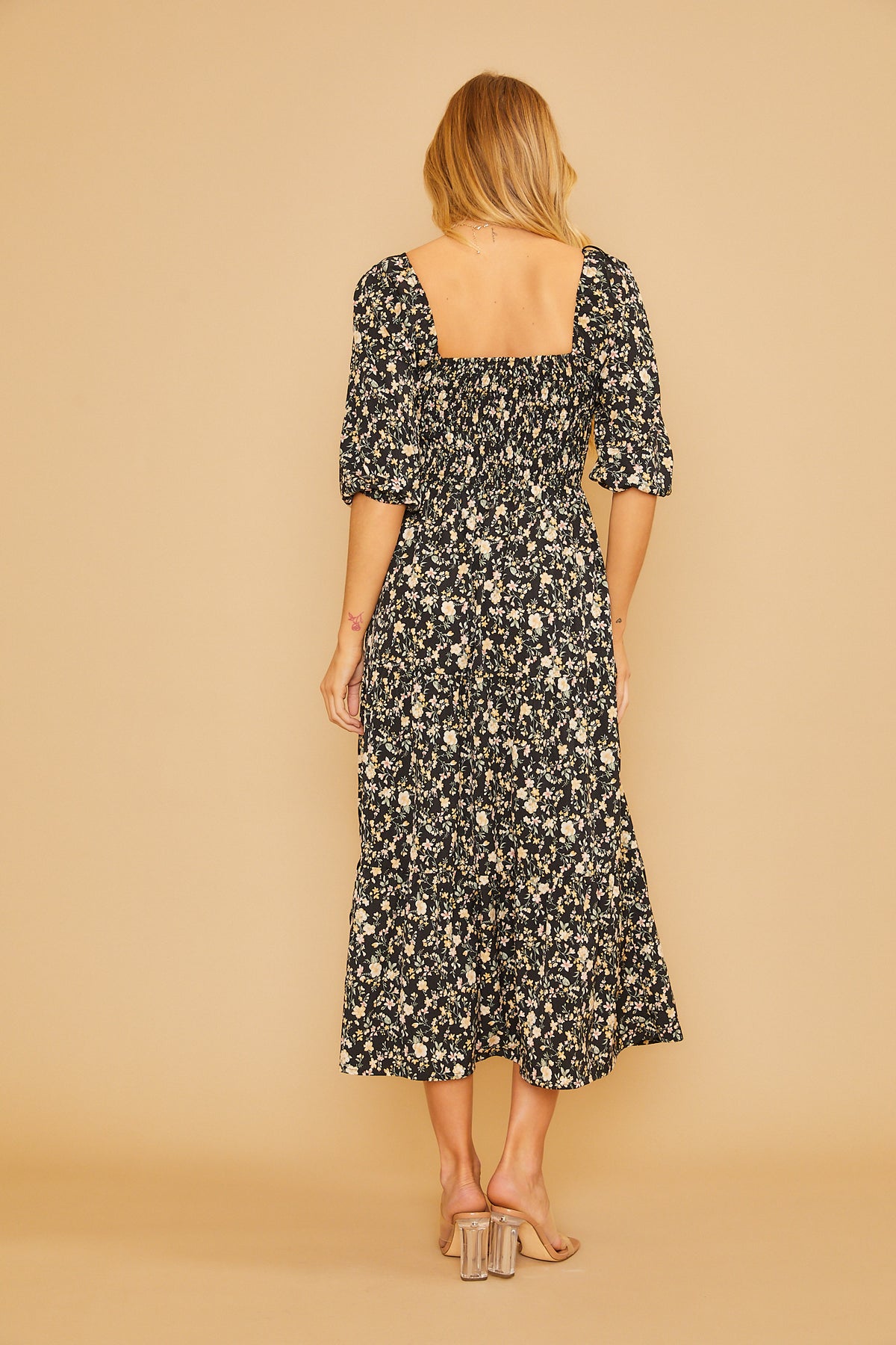 Garden Divine Dress - Black
