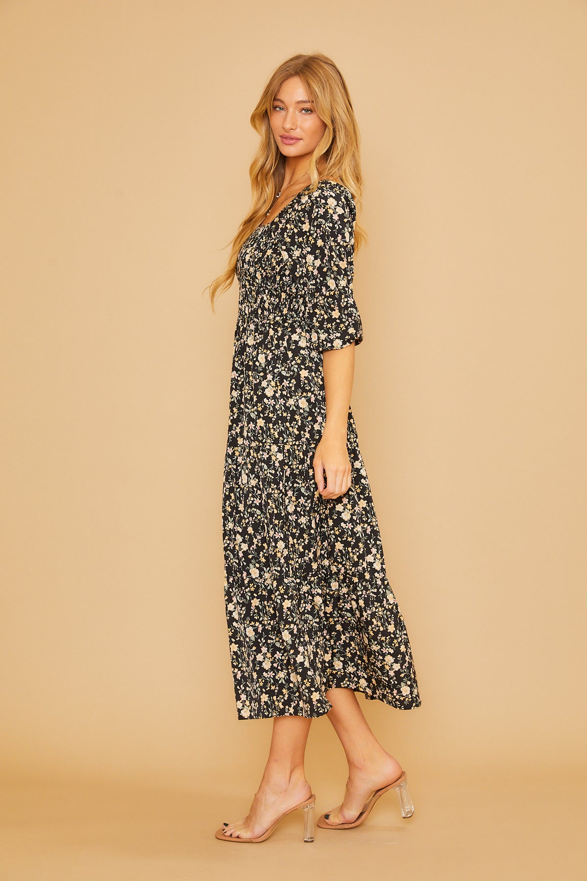 Garden Divine Dress - Black