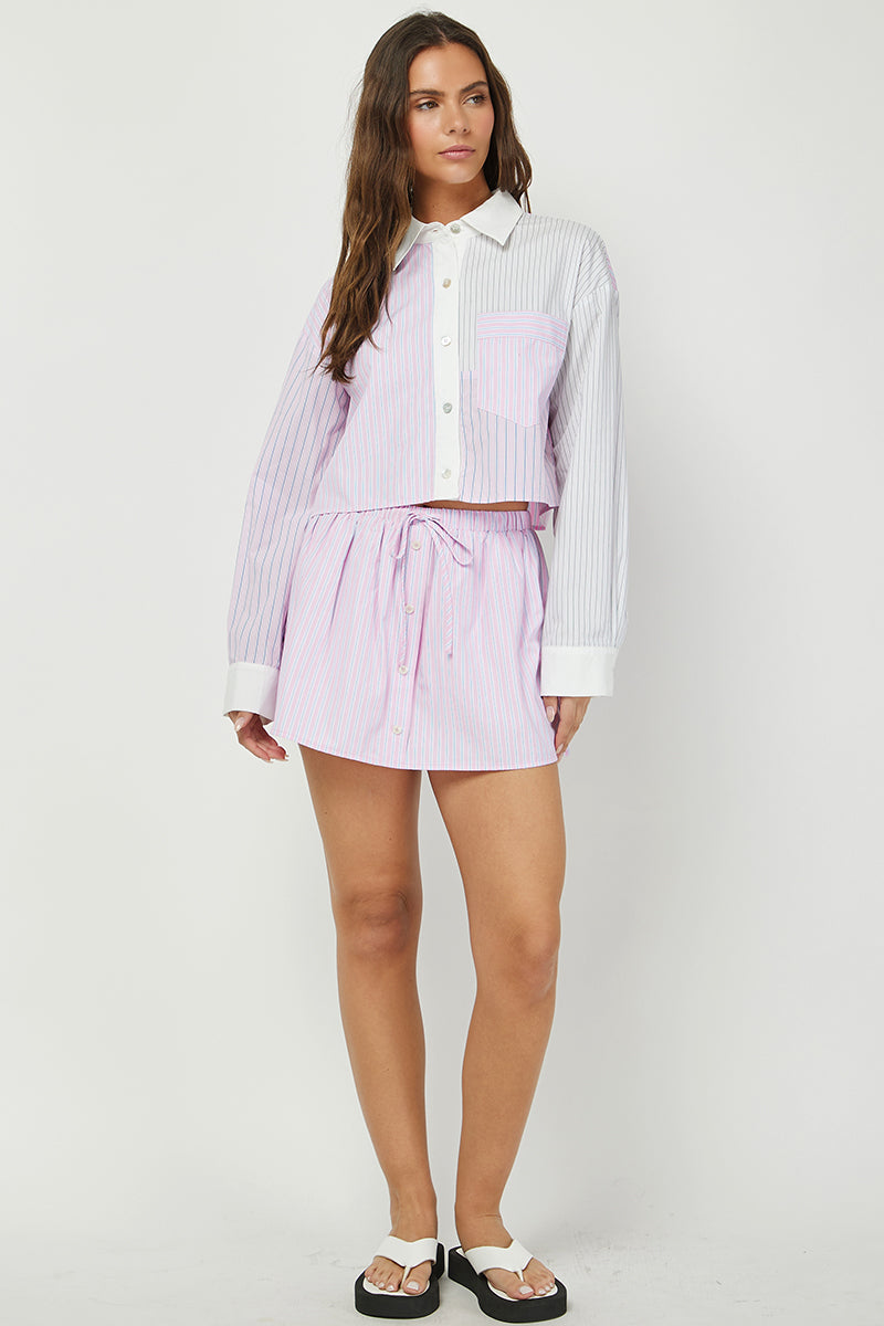 Striped Remix Set - Lavender