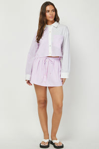 Striped Remix Set - Lavender