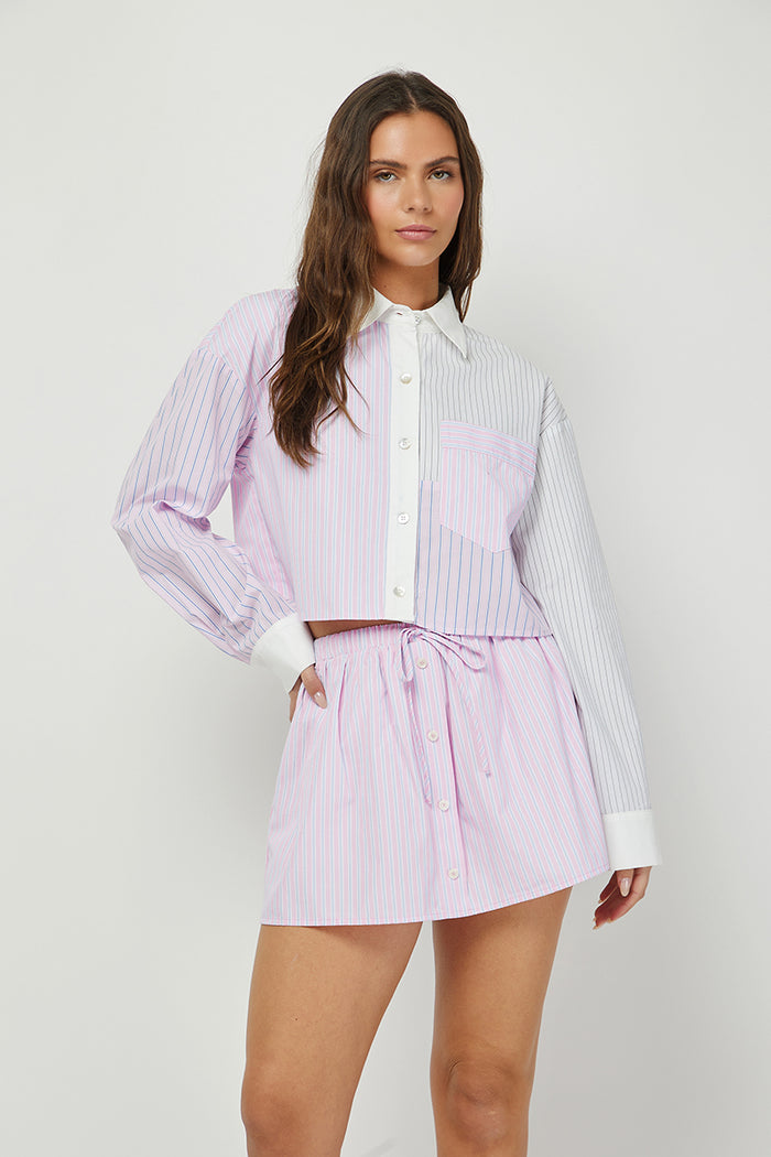 Striped Remix Set - Lavender