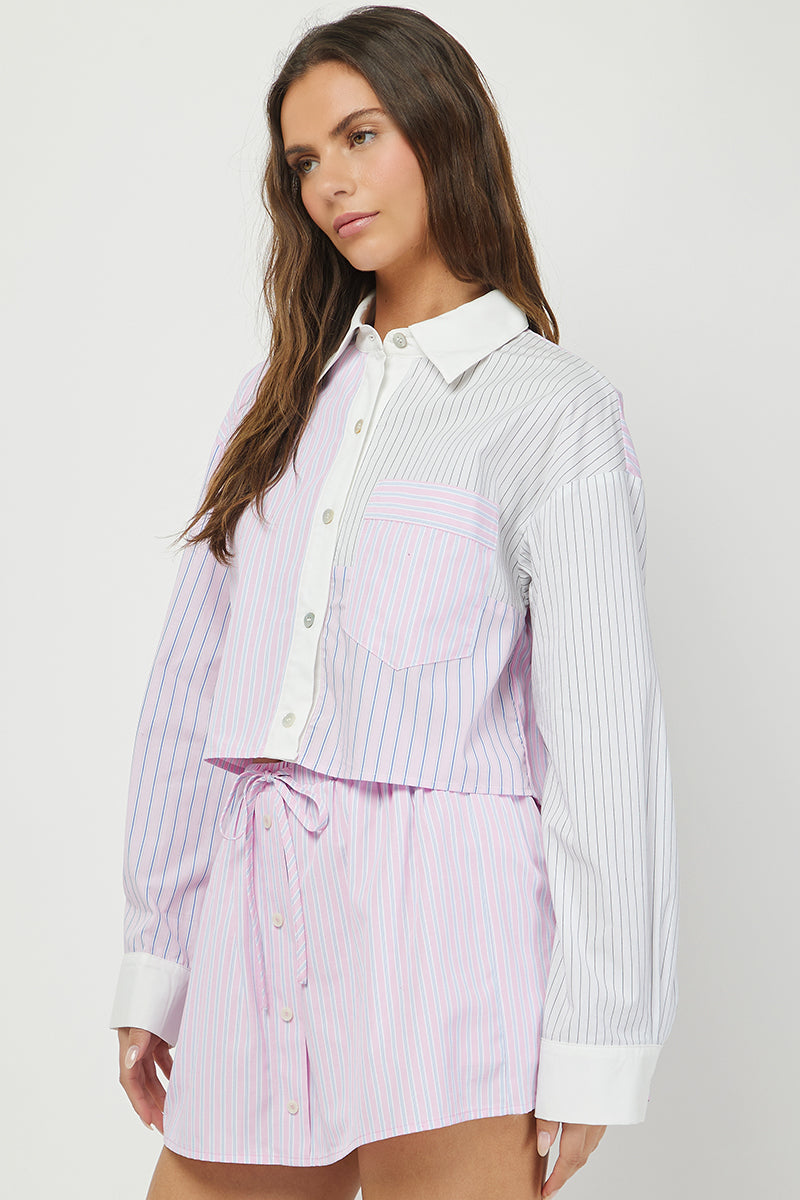 Striped Remix Set - Lavender