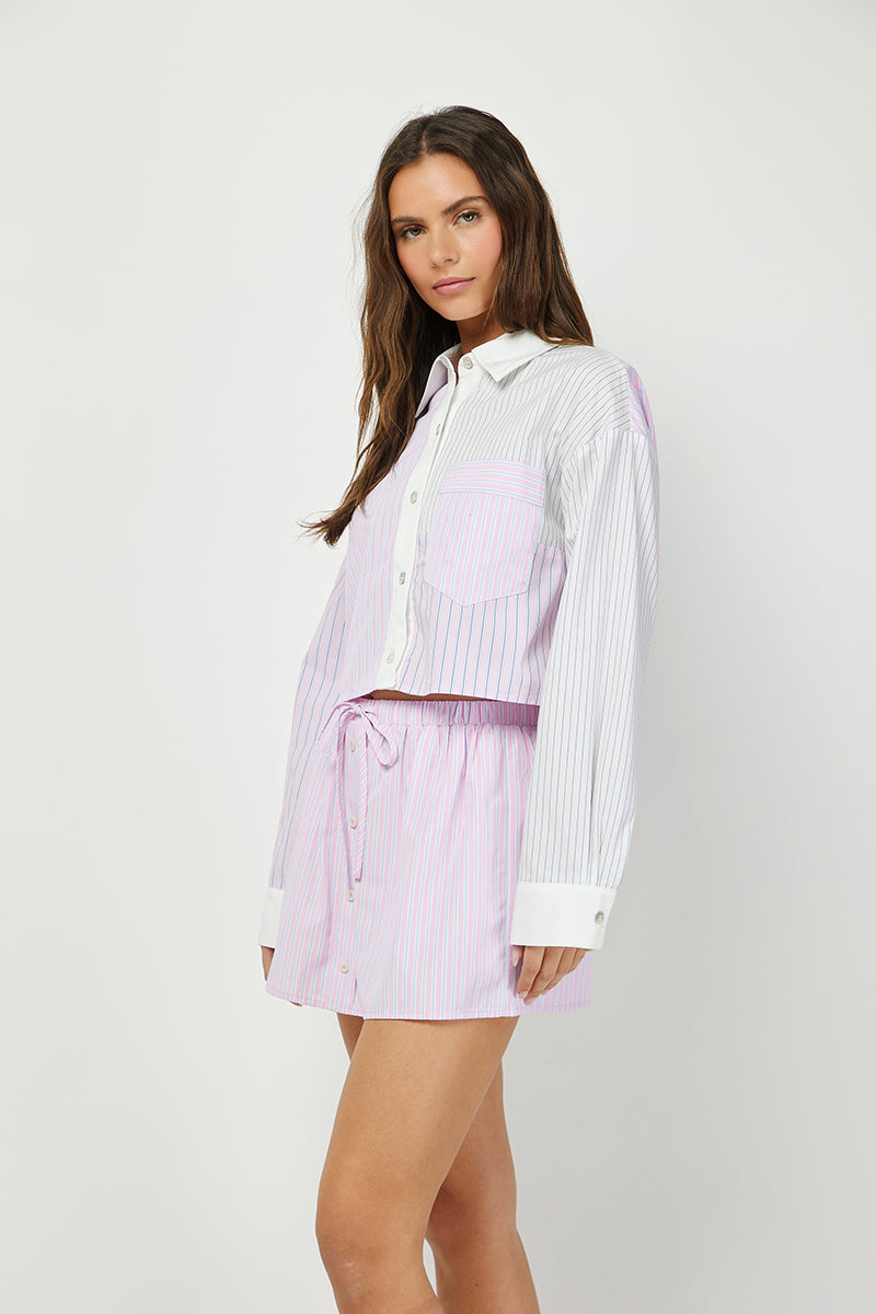 Striped Remix Set - Lavender