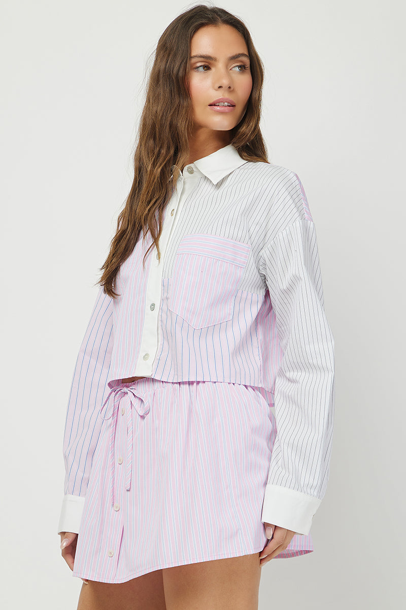 Striped Remix Set - Lavender
