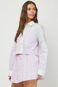 Striped Remix Set - Lavender