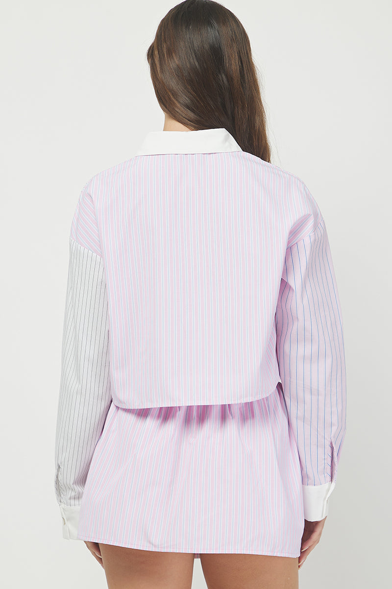 Striped Remix Set - Lavender